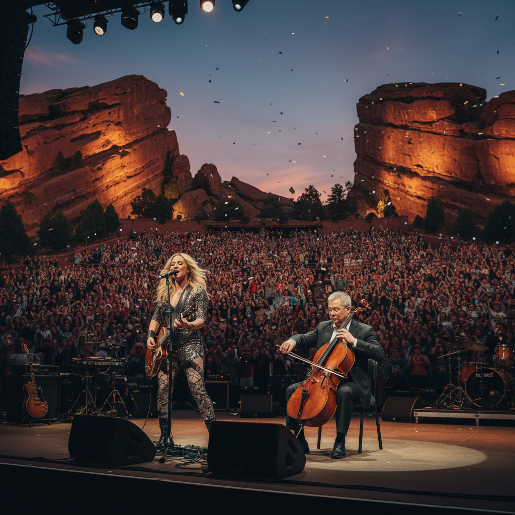 Hillary Duff and Yo-Yo Ma at Red Rocks? Your lineup is wild.