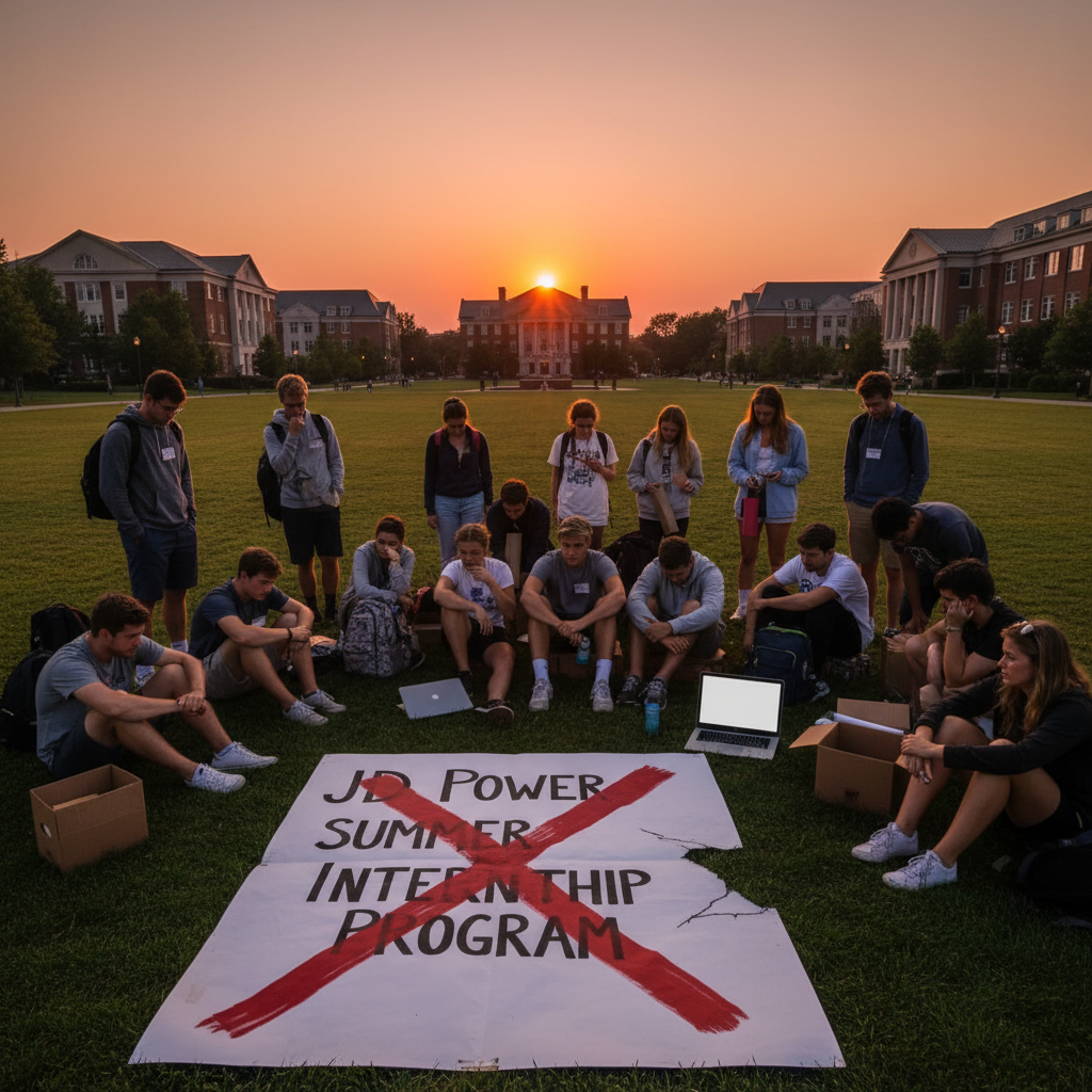 JD Power just crushed 20 Western students' summer plans.