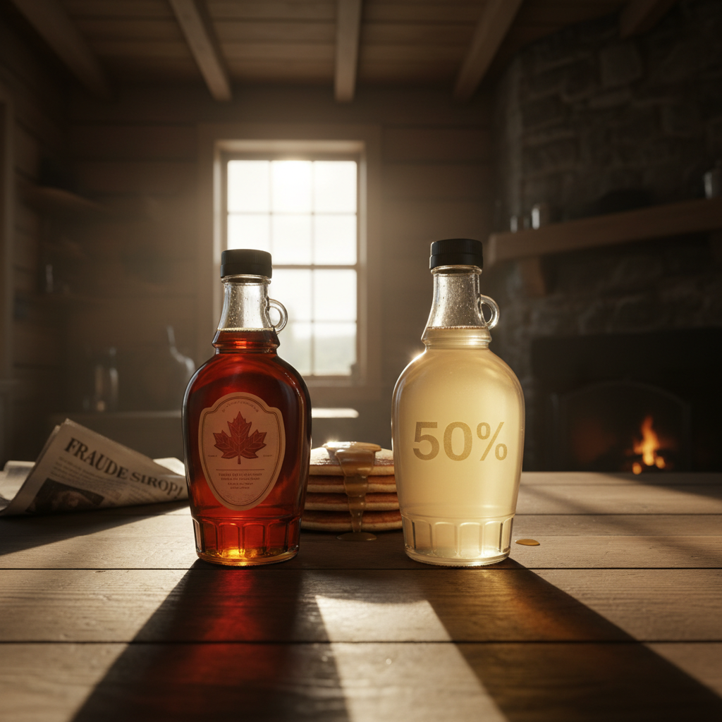 Ton sirop d'érable coupé à 50% en Montérégie. Non mais allô?