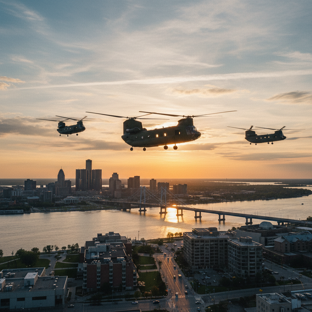 Three Chinooks over Windsor? What the *heck* happened?
