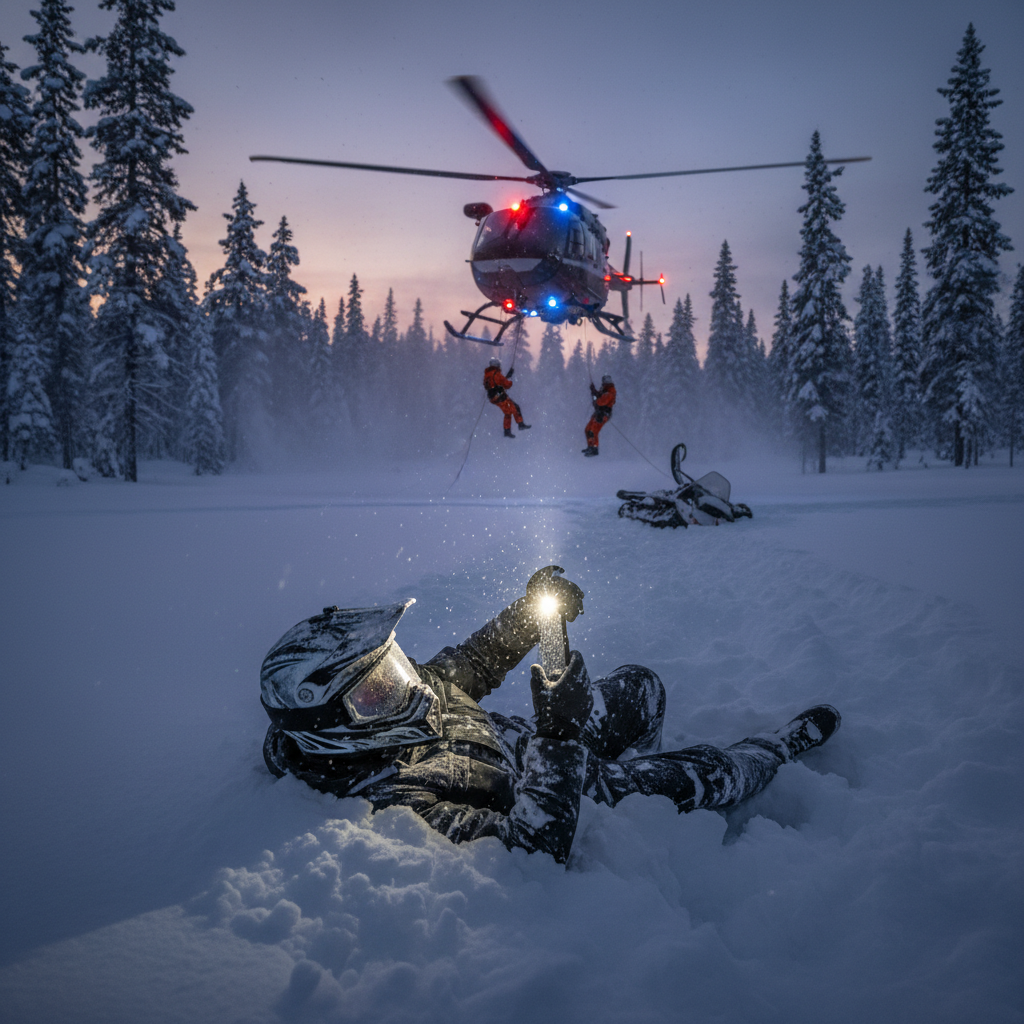 Your phone just saved a Sault snowmobiler's life.
