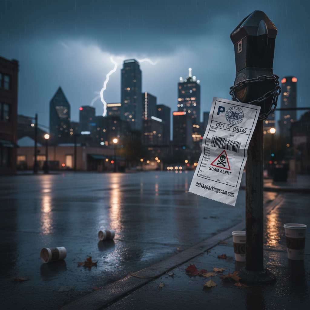 Your Dallas parking ticket might be a scam, y'all.