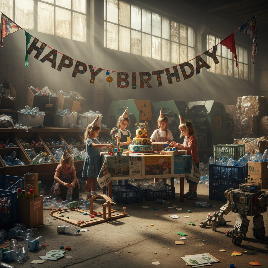 Your kid wants a recycling centre party?