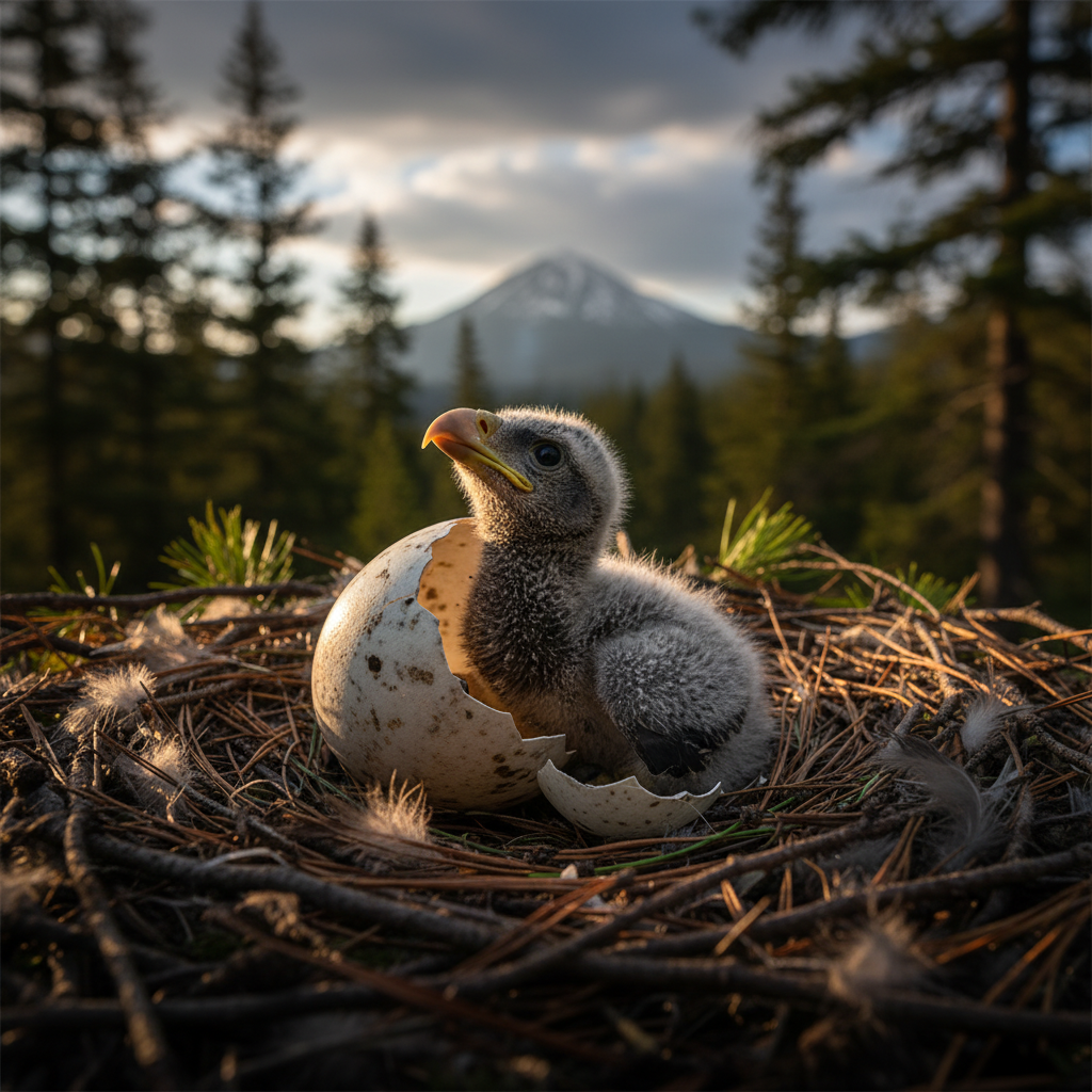Your Big Bear baby eagle just started hatching