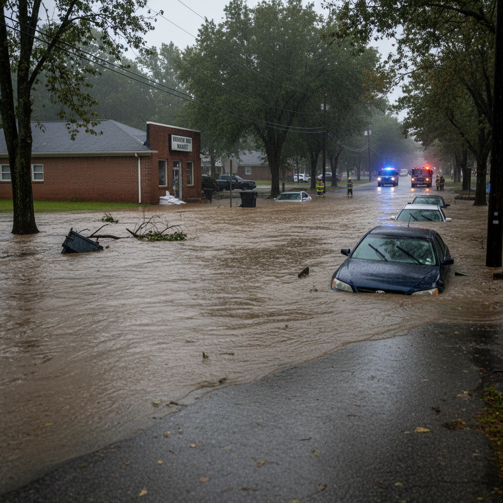 Monroe Road Flooded Saturday. What happened there?