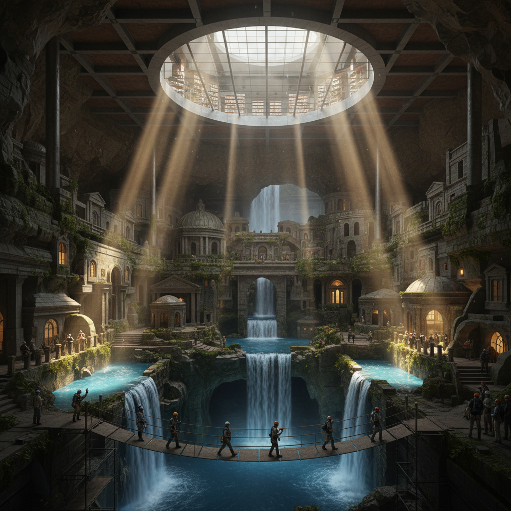 They found a city under your Brentwood Library.