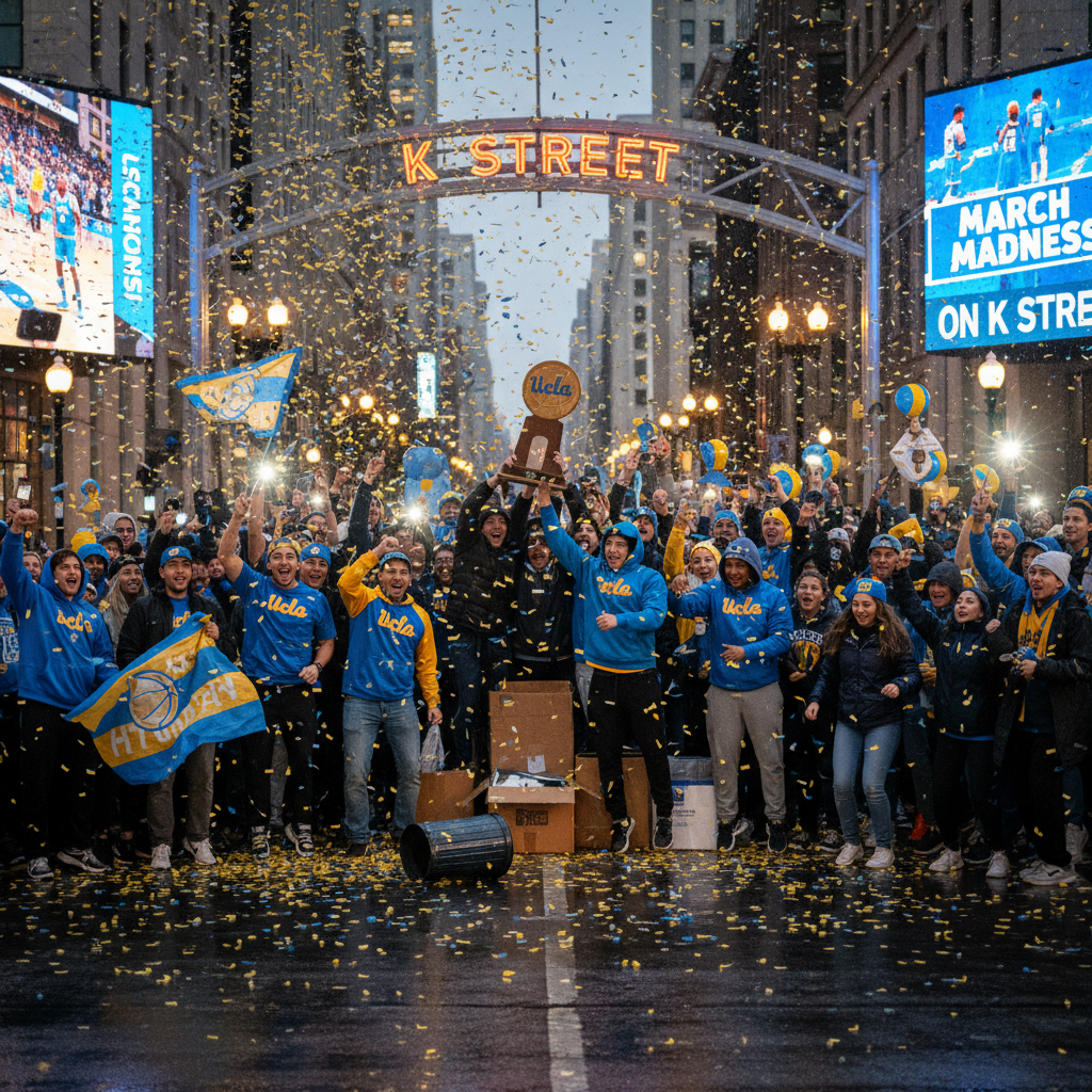 UCLA just won March Madness on K Street, not the court.