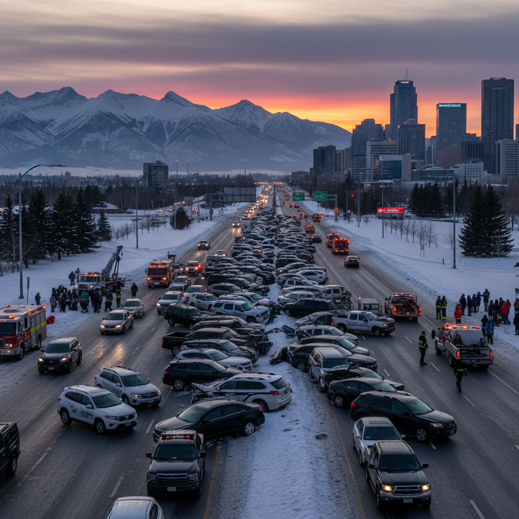 Did Calgary drivers really cause 160 crashes Sunday?