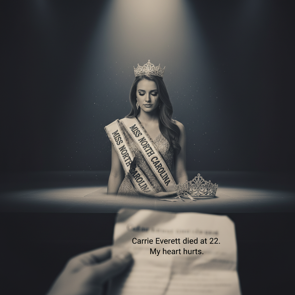 Your Miss North Carolina, Carrie Everett, died at 22. My heart hurts.