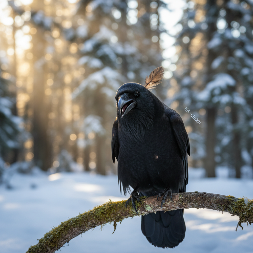 This Prince George raven just learned your dramatic sneeze.