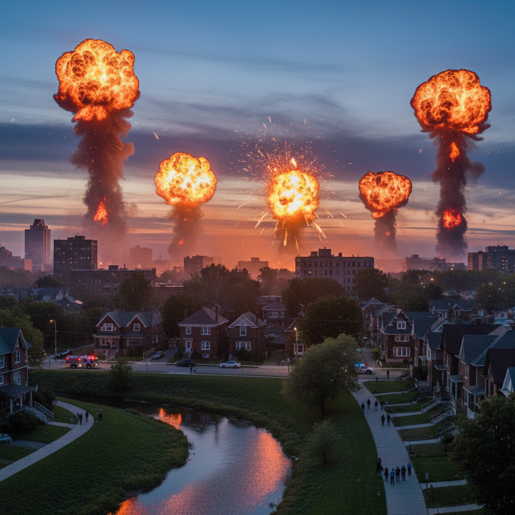 Explosions in South Walkerville? What happened to our quiet city?