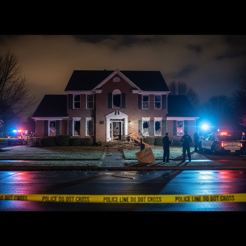 Someone shot up an Indy councilor's home over data centers.