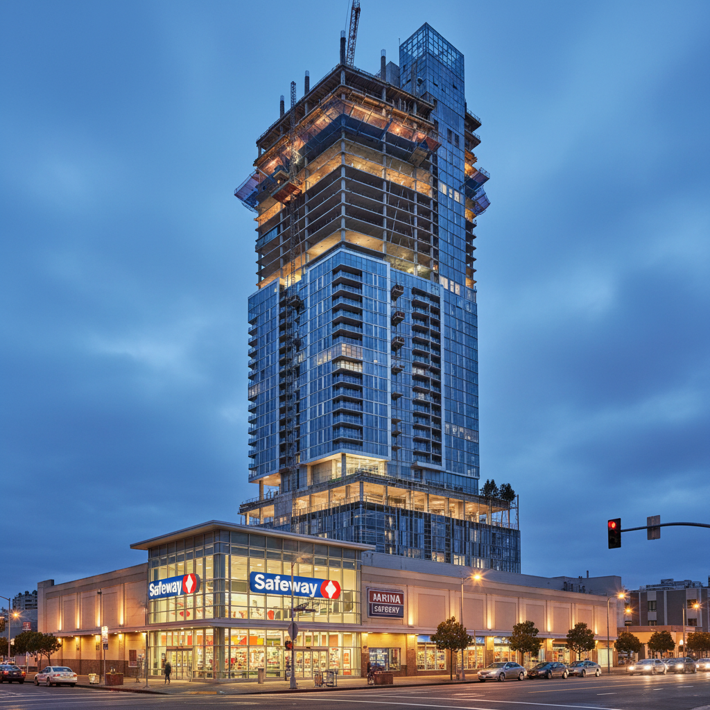 Your Marina Safeway is getting a 25-story makeover.