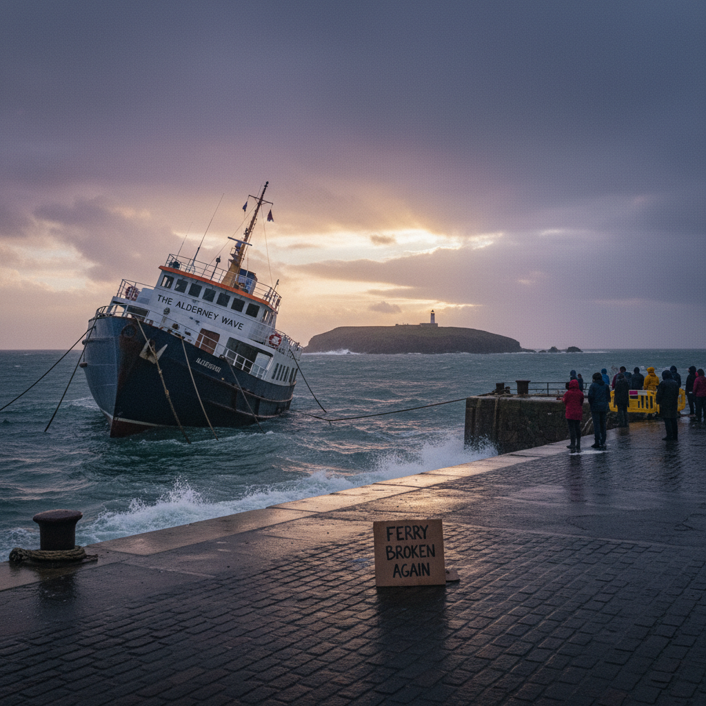 Your Alderney ferry is still broken. Again.