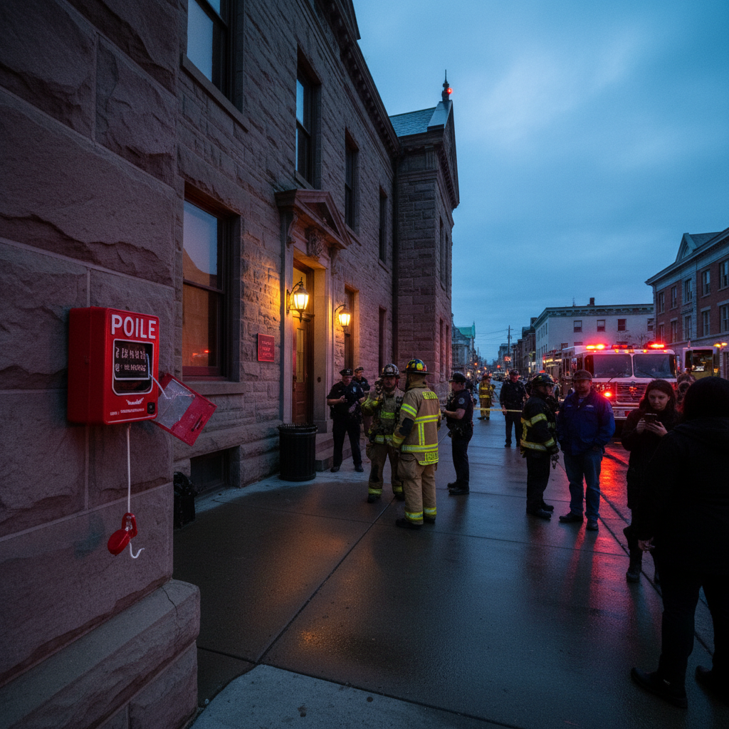 Someone pulled the fire alarm at YOUR Sault Ste. Marie City Hall