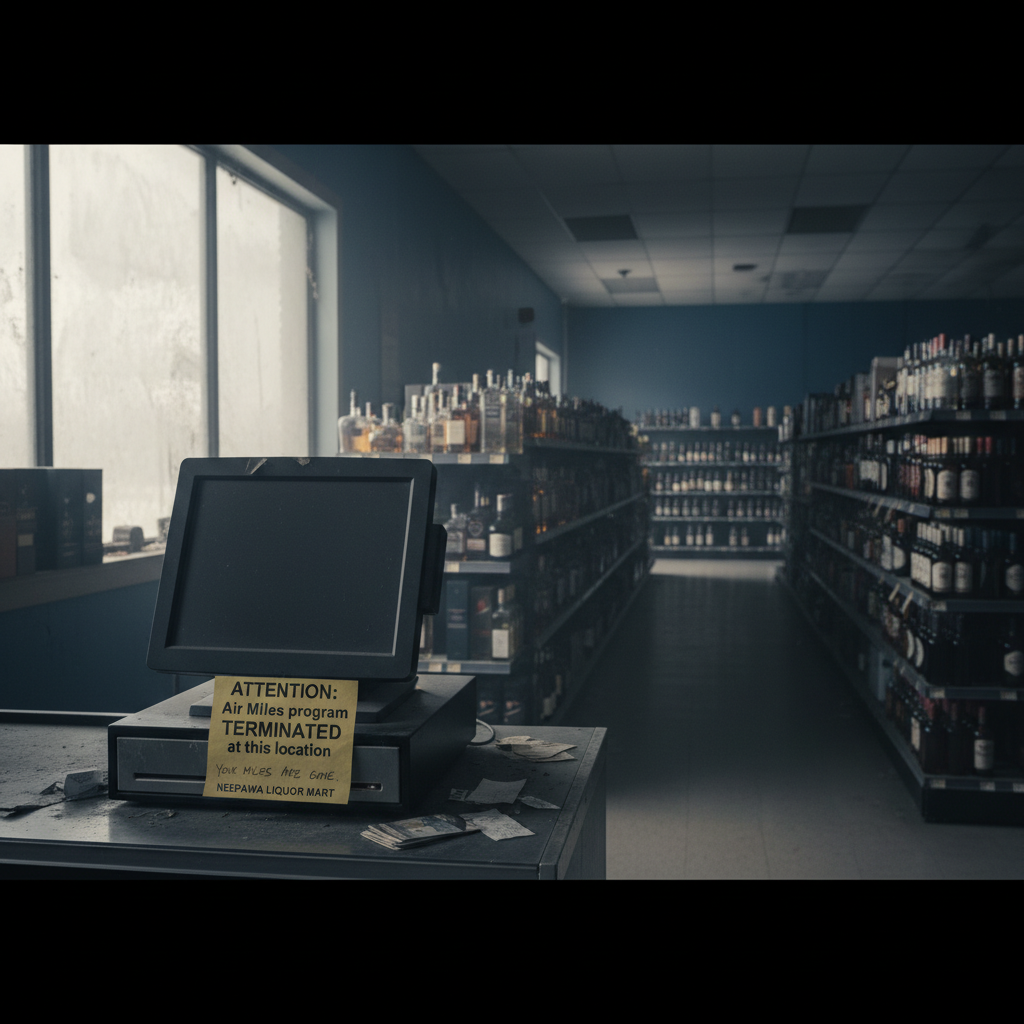 Your Air Miles at Neepawa Liquor Mart are GONE.