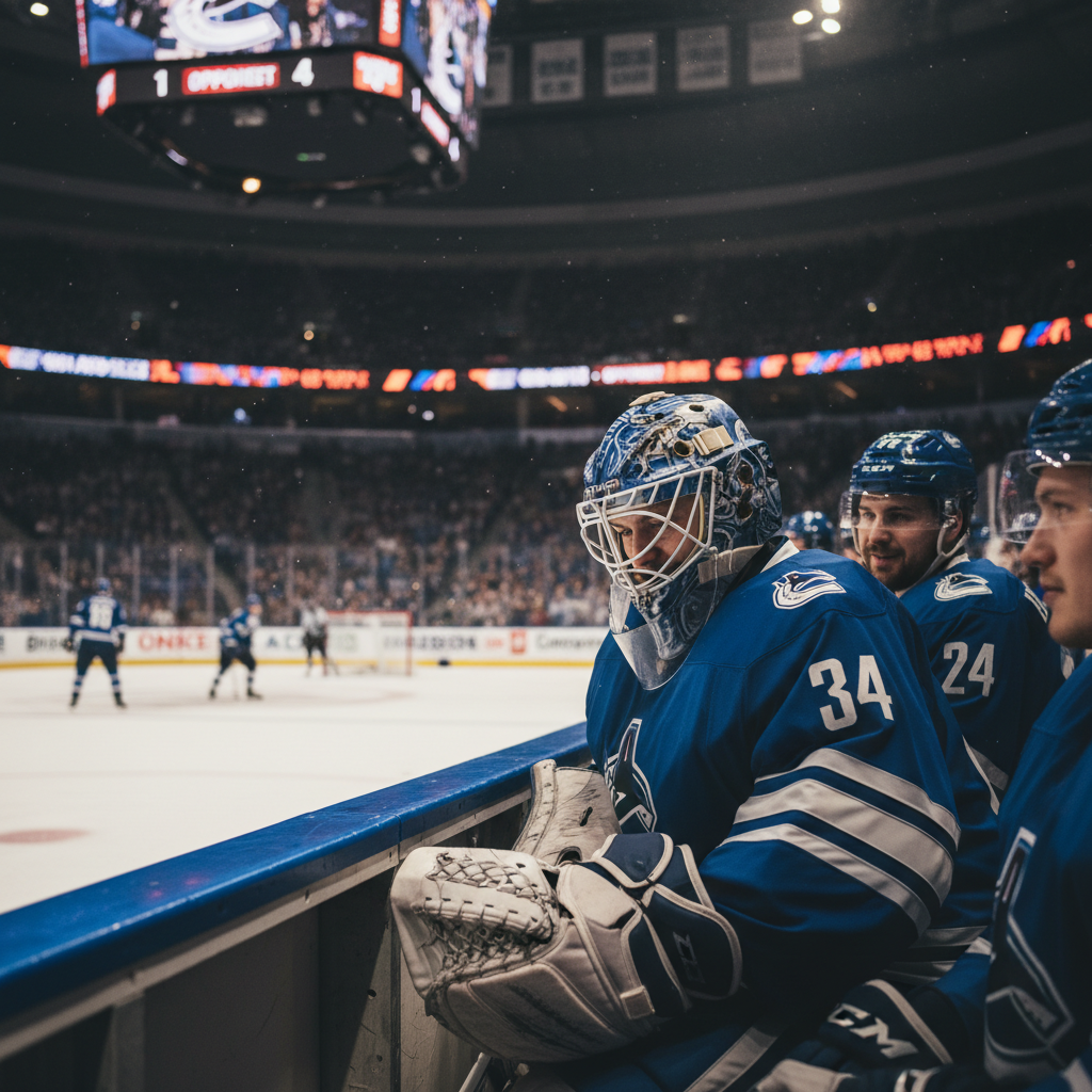 Your Canucks are losing, but Kevin Lankinen just got a quiet nod.