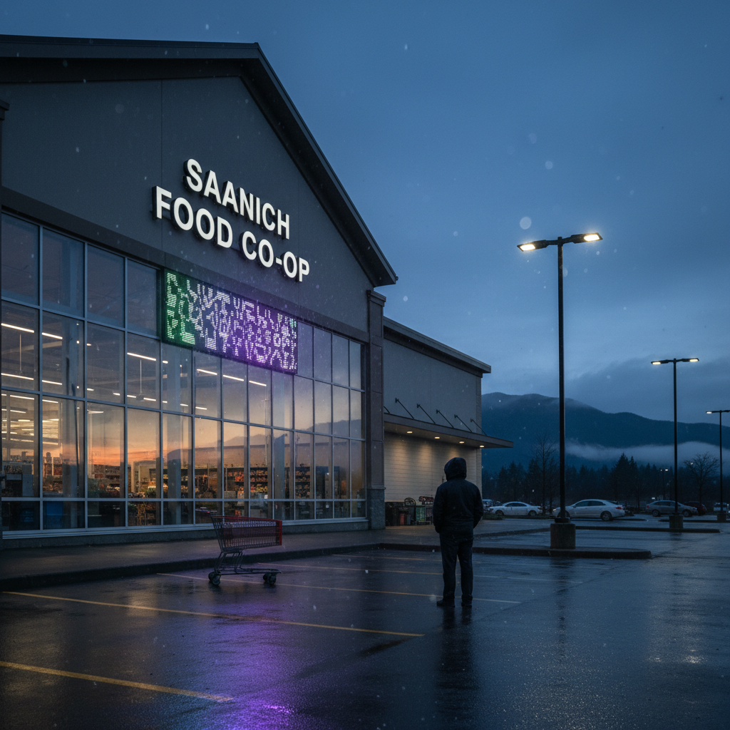 Your Saanich grocery store almost got a strange message