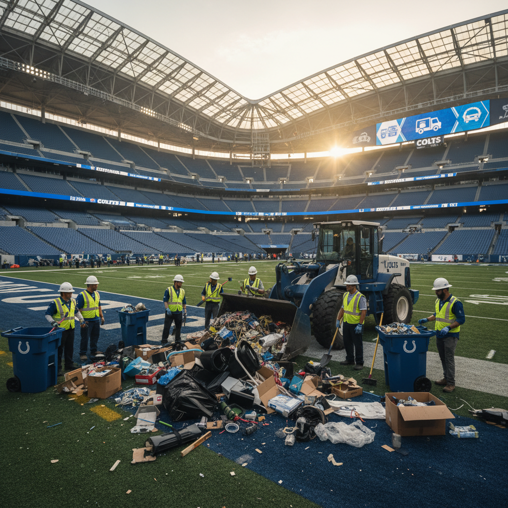 The Colts are cleaning up your junk at Lucas Oil Stadium