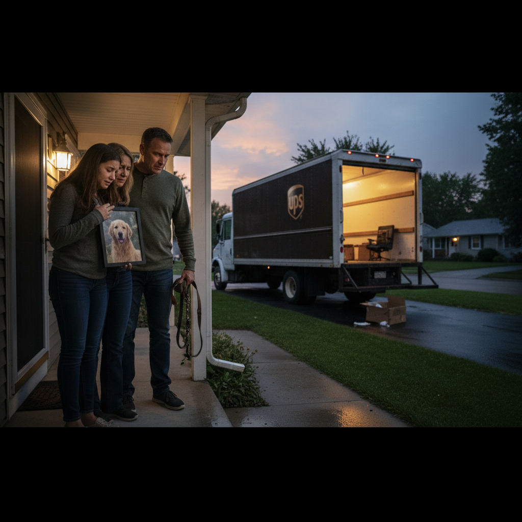 A Livonia family's dog is gone because of a delivery driver
