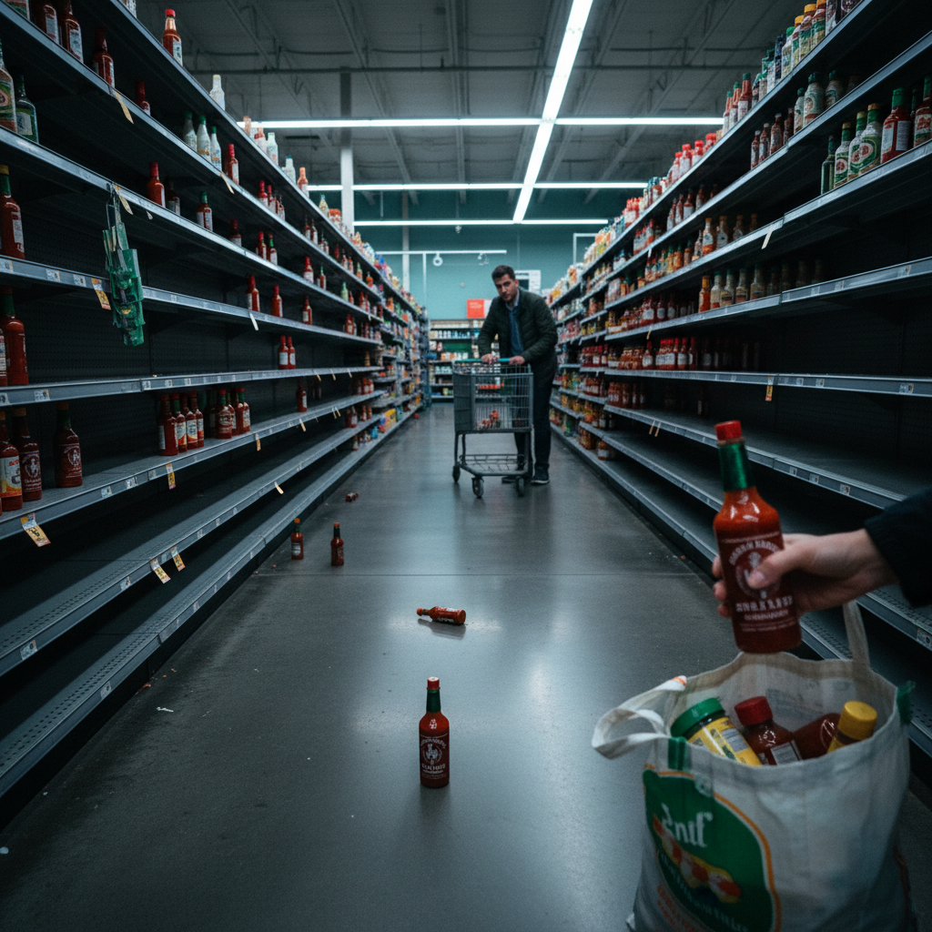 Your sriracha is disappearing again. Better stock up.