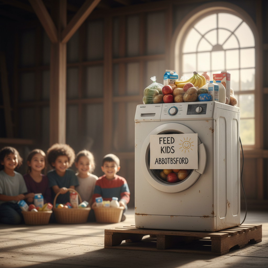 Your old washing machine can feed kids in Abbotsford.