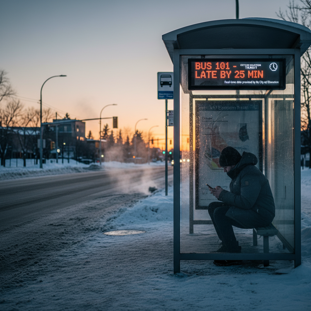 Your Edmonton bus is late, and the city just proved it.