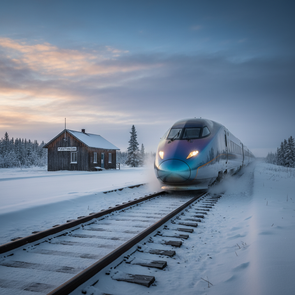 Your "flashiest new train" still goes to Pukatawagan.