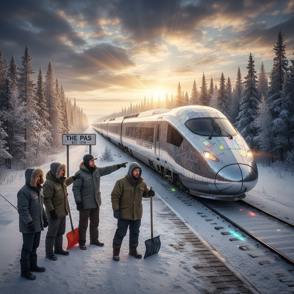 They're sending a "flashy" new train to The Pas? Really?