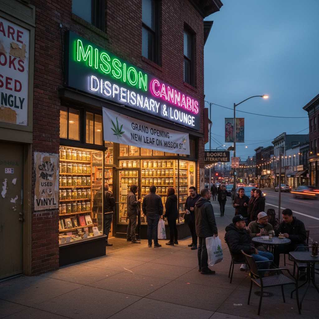 Your Mission Street bookstore is now a weed shop.