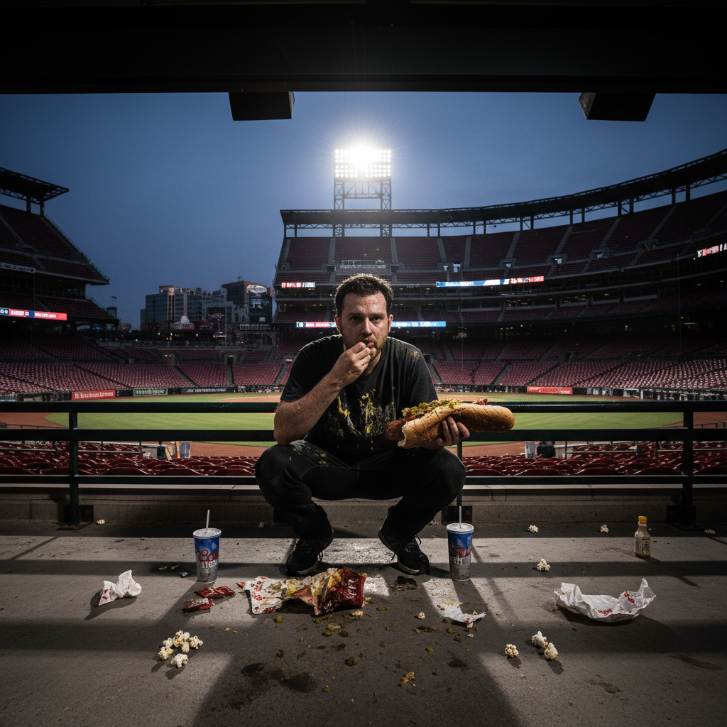 Someone just ate a 23-inch Glizzilla off the Coors Field floor.