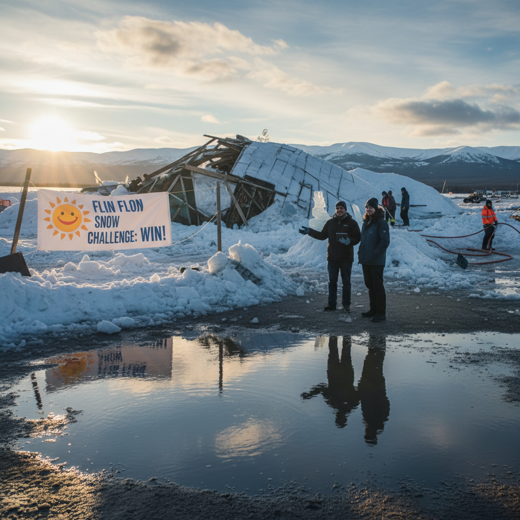Flin Flon's snow lodge melted and they're calling it a win