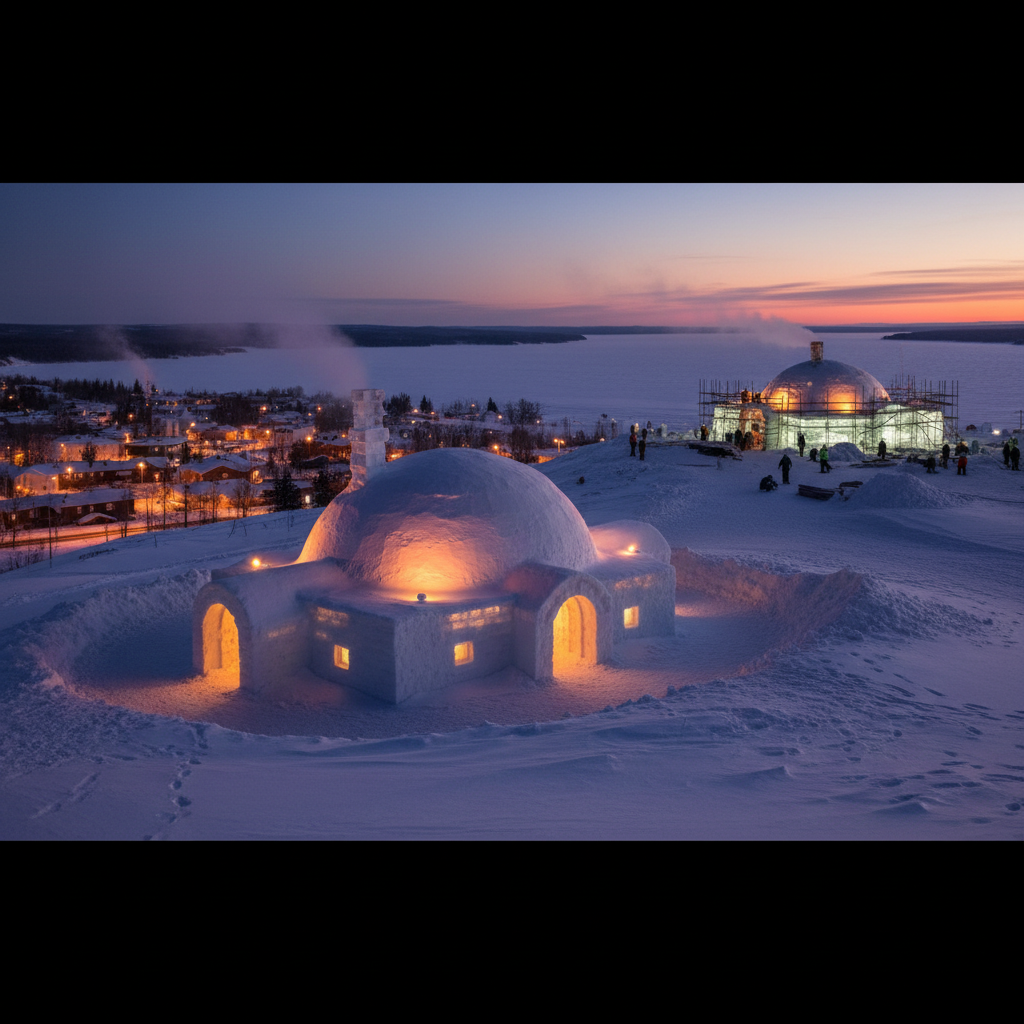 Flin Flon built a snow lodge. Could Dauphin do better?