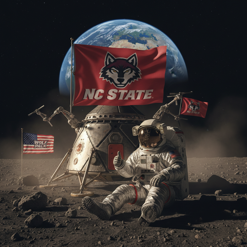Your NC State neighbor just splashed down from the moon.