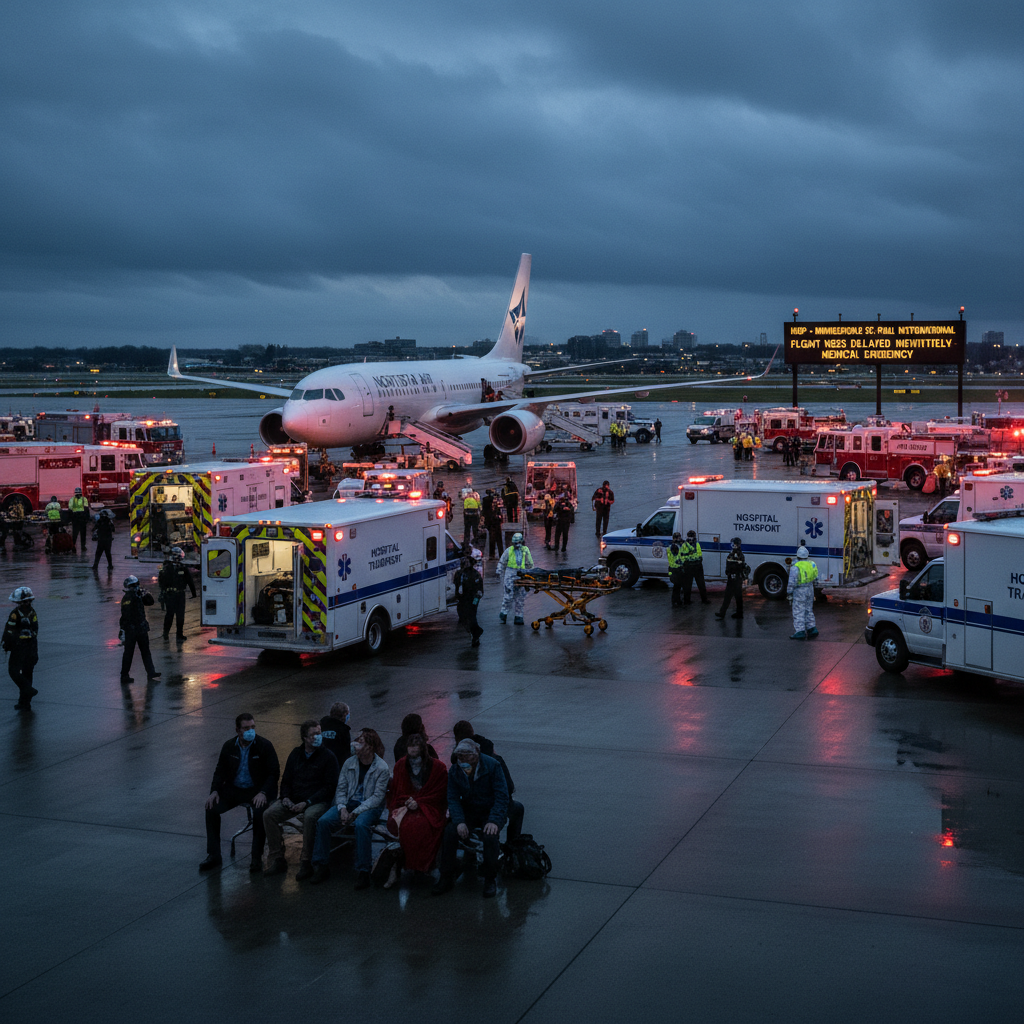 Your MSP flight just sent 25 people to the hospital.