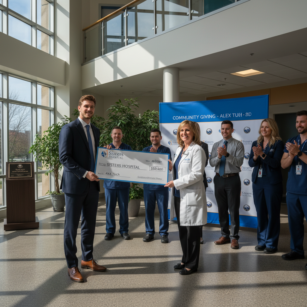 Alex Tuch just gave Sisters Hospital $50,000. Here's why.