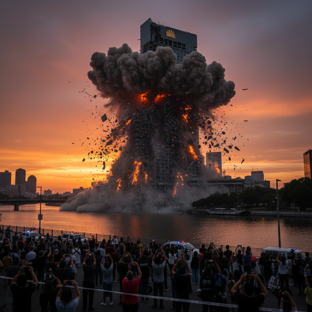 They're blowing up your Mandarin Oriental. Seriously.