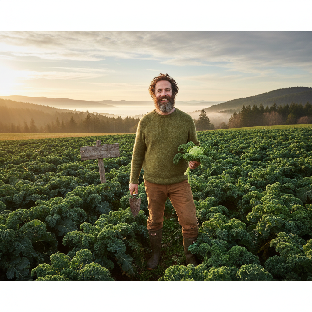 Zach Galifianakis is on the Saanich Peninsula growing kale.