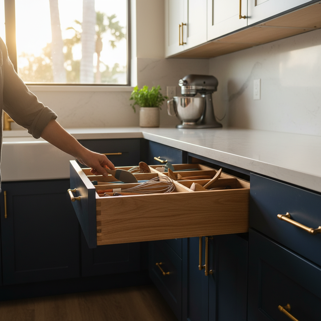 Your Tampa kitchen cabinets can finally stop eating your spatulas.