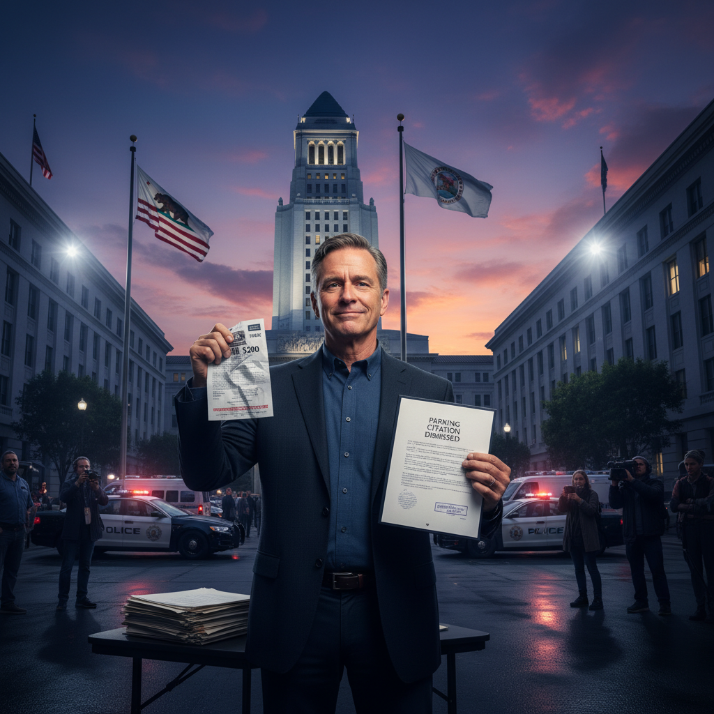 LA tried to fine Paul Cook $200 after he won his parking ticket fight