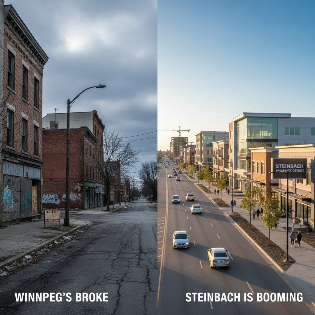 Winnipeg's broke but Steinbach is booming. What gives?
