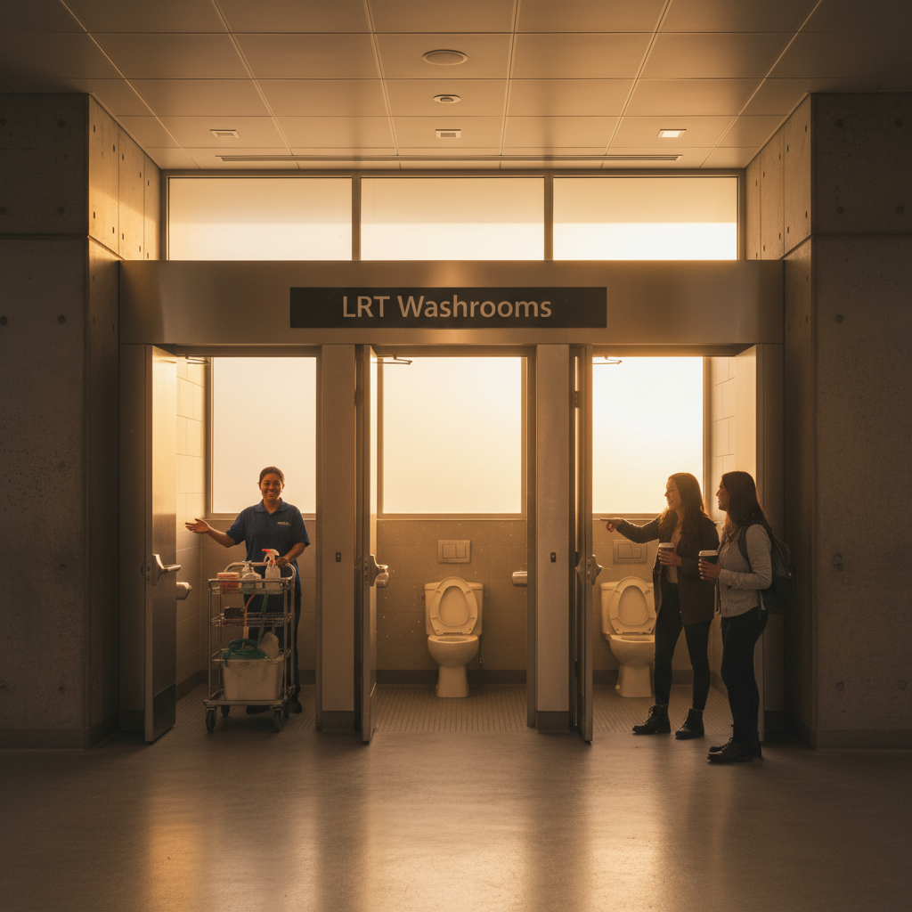 Your LRT washrooms might open, finally.