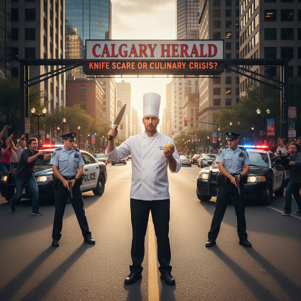 Calgary's "knife threat" was just a chef. What gives?