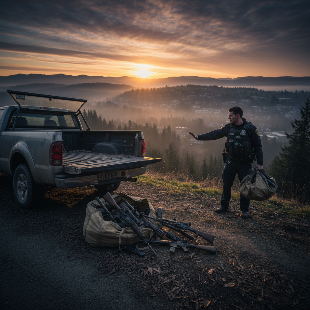 You can't just drop off those guns in Abbotsford.