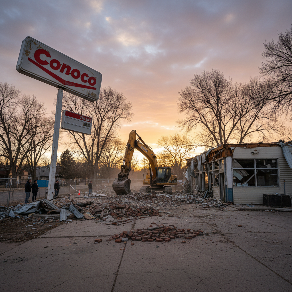 Your Bonnie Brae Conoco is gone after 84 years.