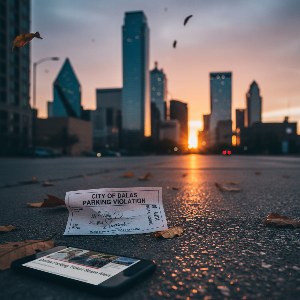 That Dallas parking ticket? It might be a scam.