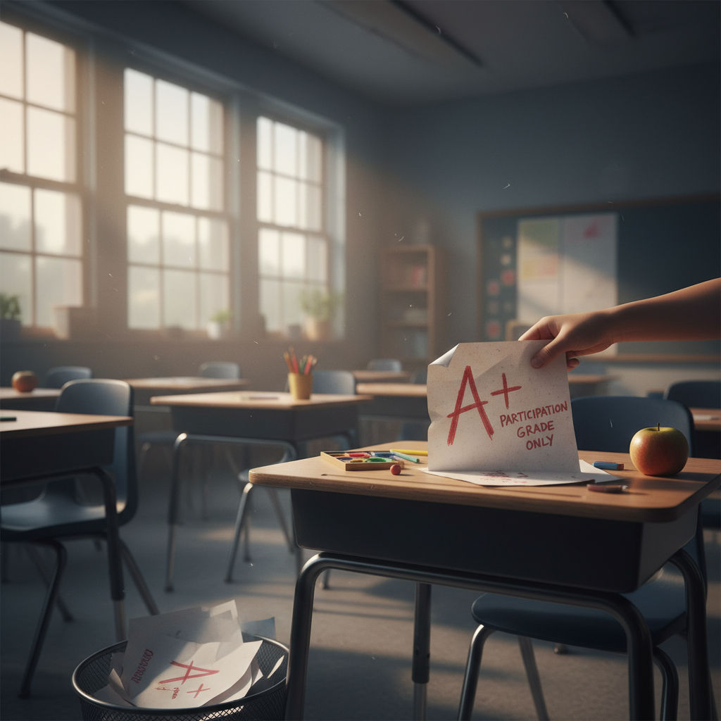 Your kids might get marks just for showing up. What gives?