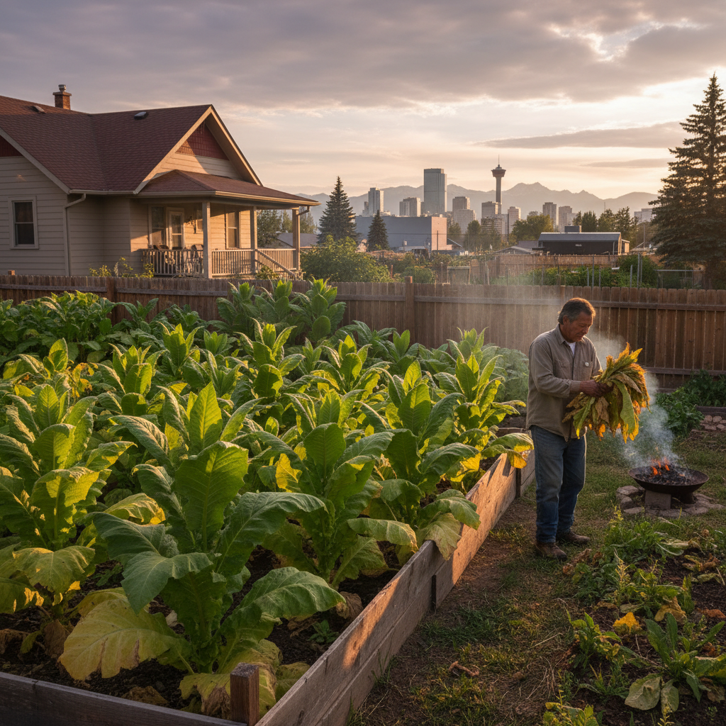 Your Calgary neighbour grew tobacco for ceremony?