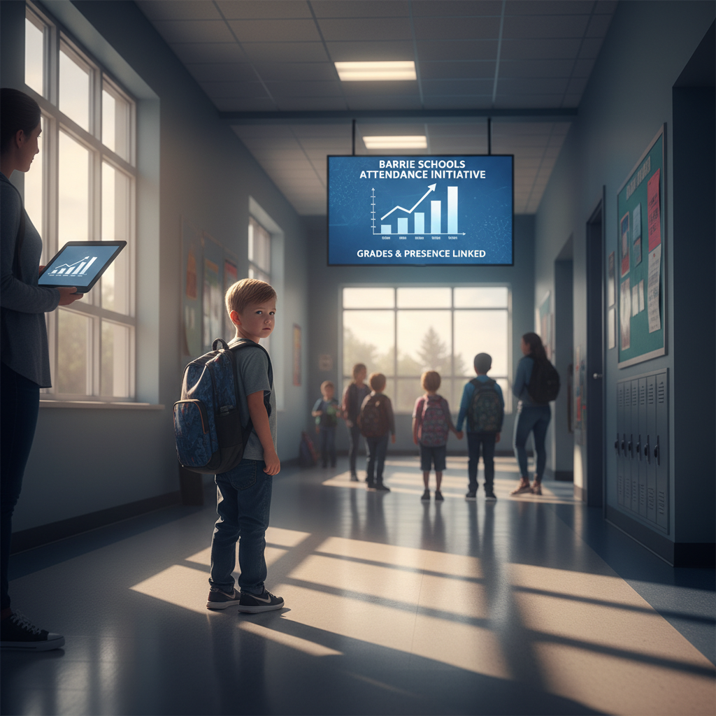 Your kid's attendance could soon count for marks in Barrie.