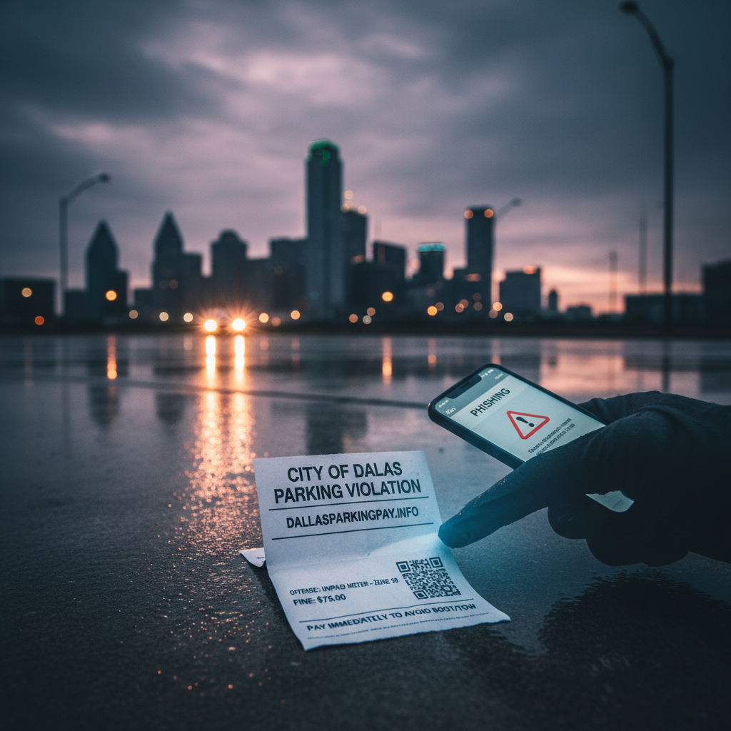 Your Dallas parking ticket might be a phishing scam!